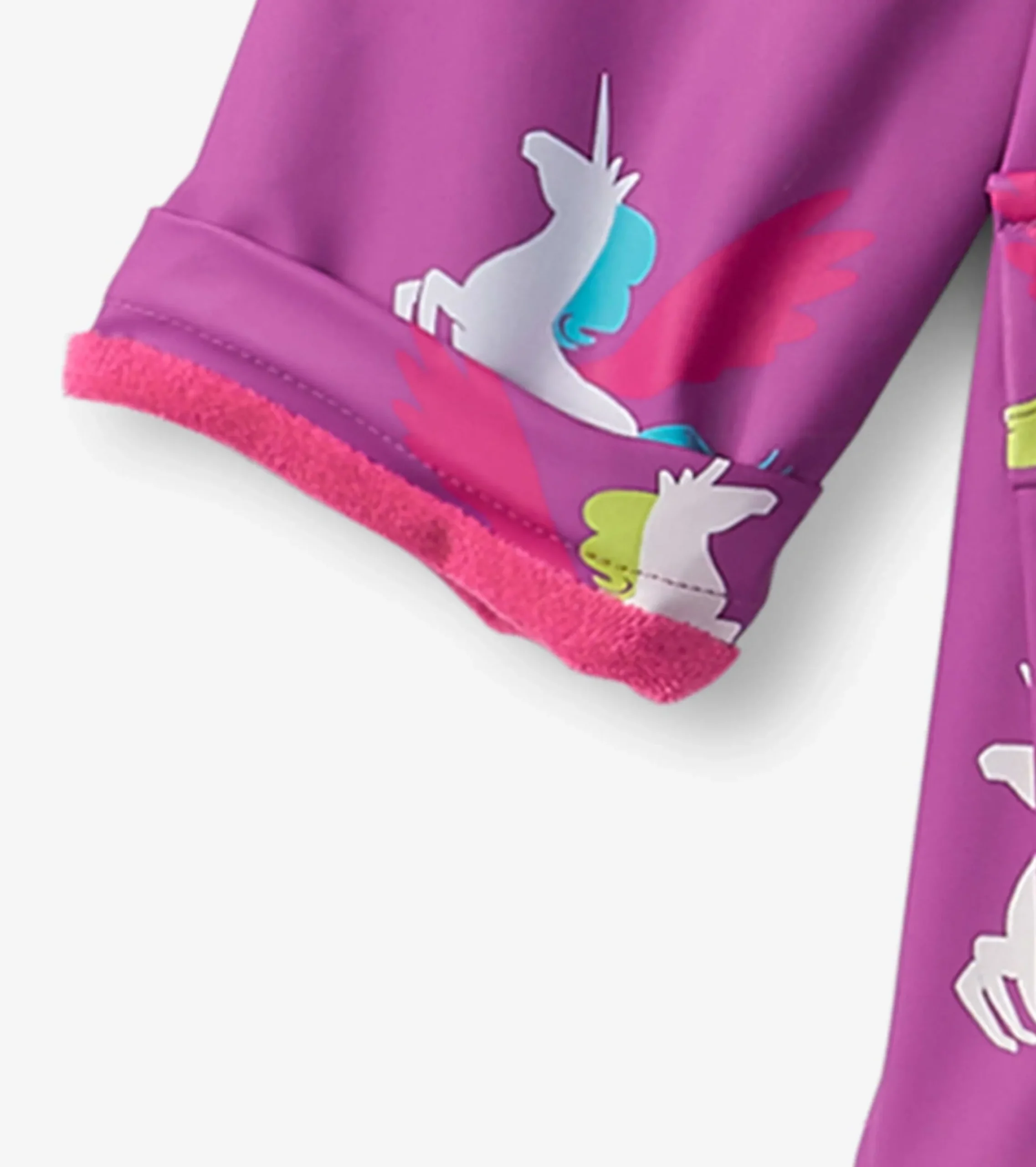 Online Hatley Girls Pretty Unicorn Colour Changing Button-Up Rain Jacket