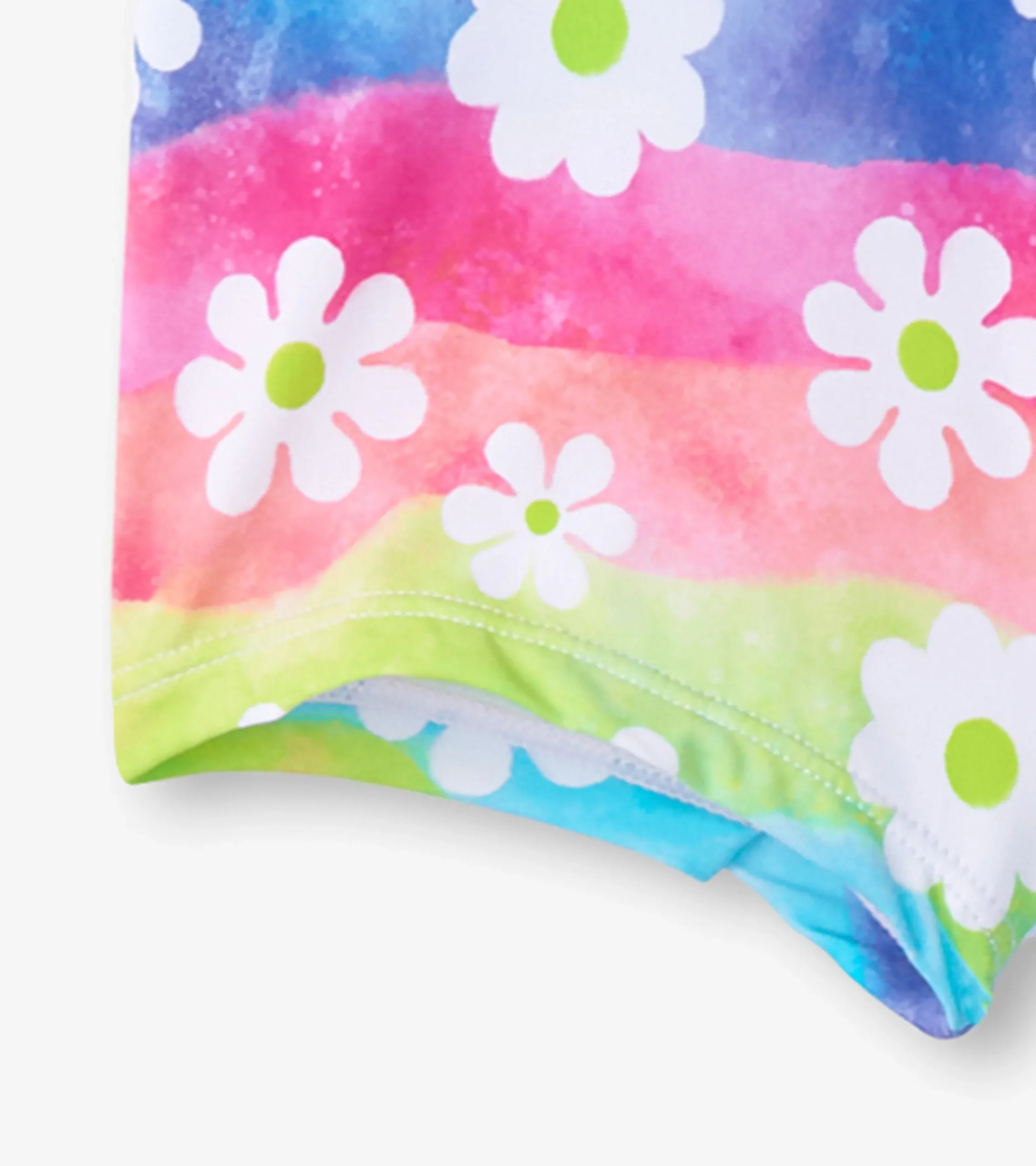 Outlet Hatley Girls Rainbow Flower Two-Piece Crop Top Bikini Set