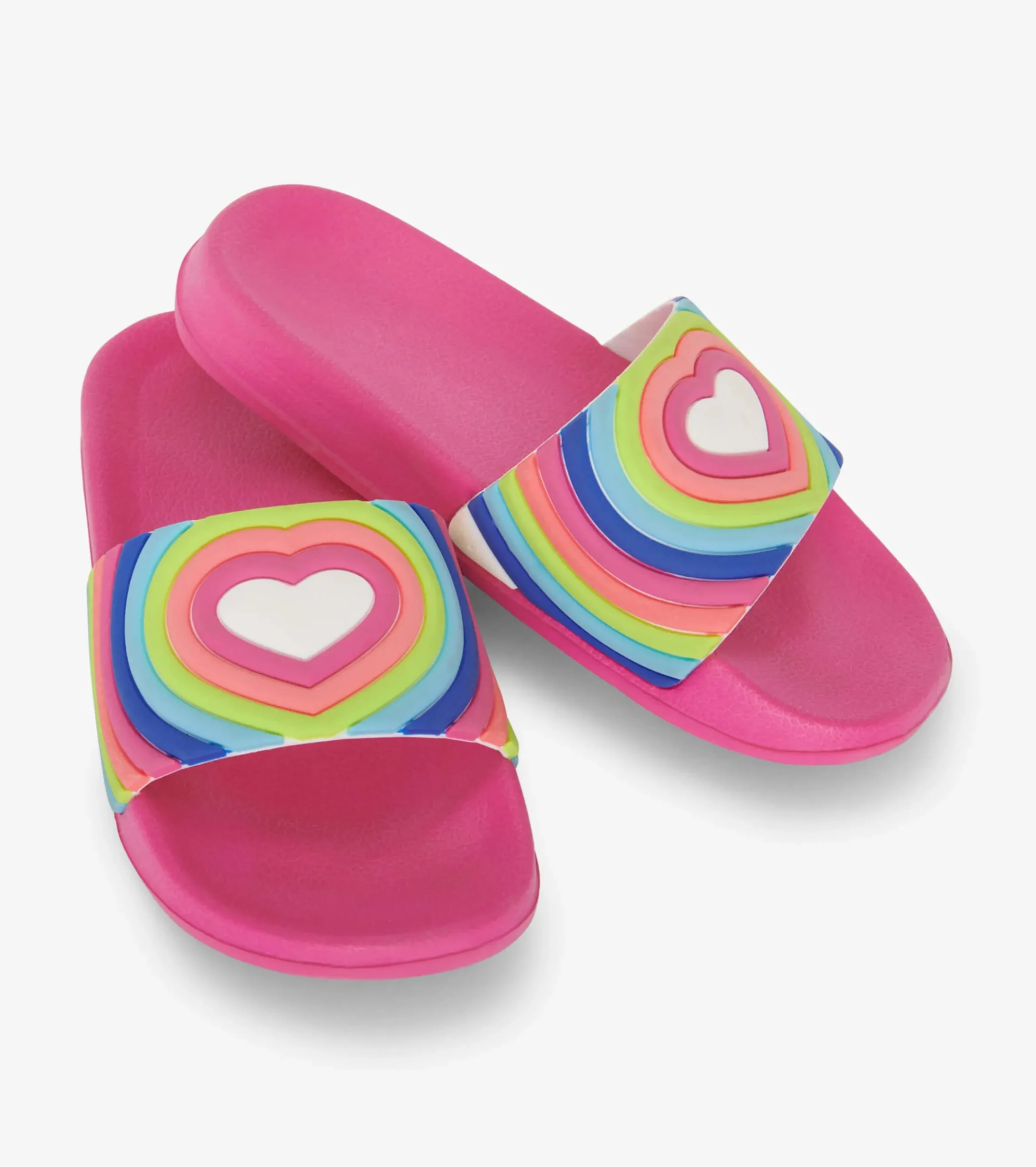 Sale Hatley Girls Rainbow Heart Slides