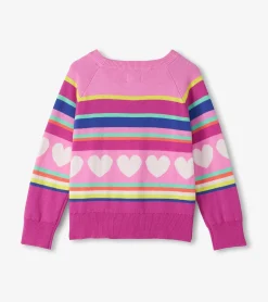 Online Hatley Girls Rainbow Heart Sweater