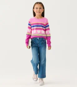Online Hatley Girls Rainbow Heart Sweater