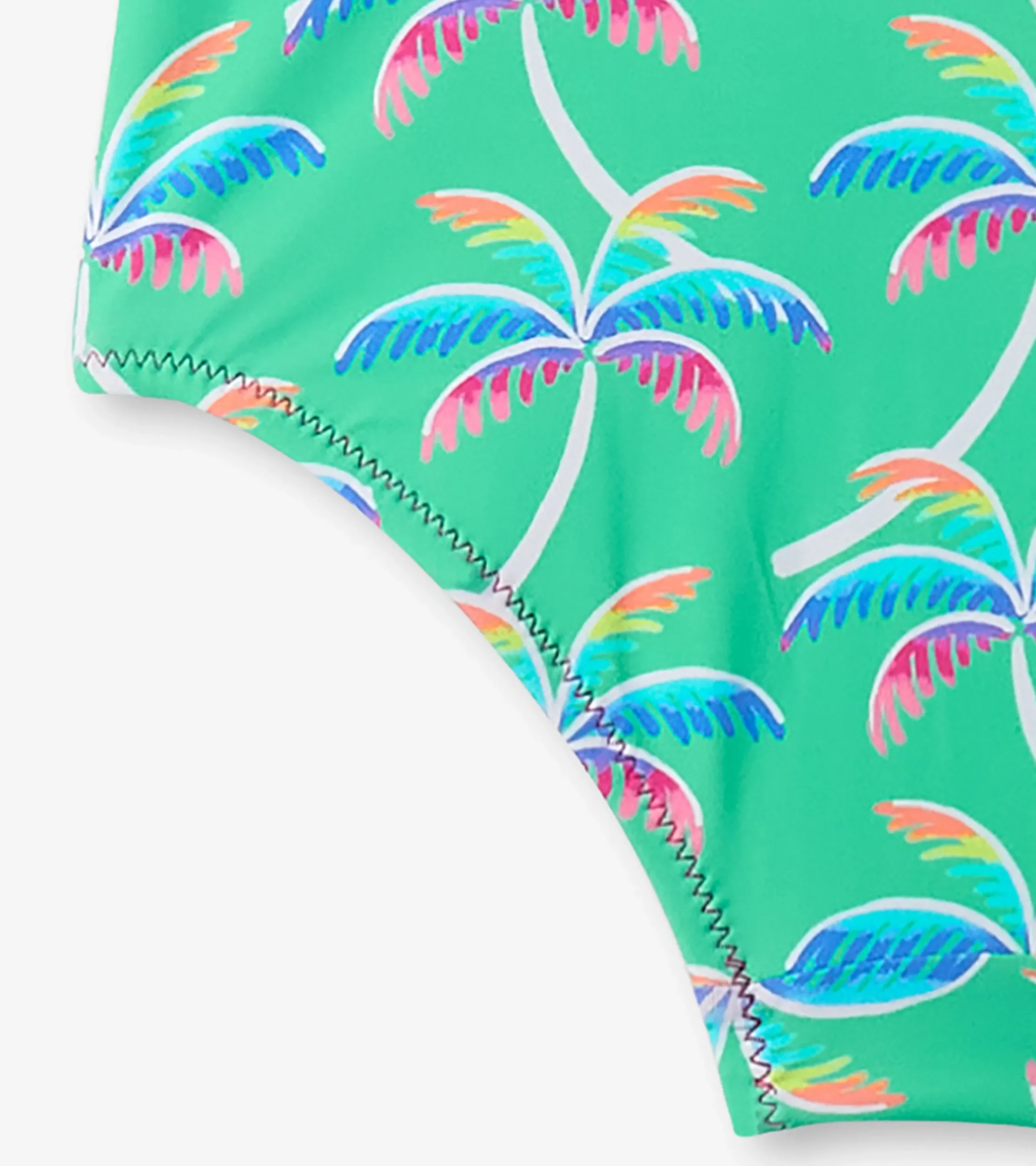 Clearance Hatley Girls Rainbow Palm Shoulder Shoulder Bow Swimsuit