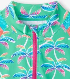 Sale Hatley Girls Rainbow Palm Two-Piece Rashguard Set