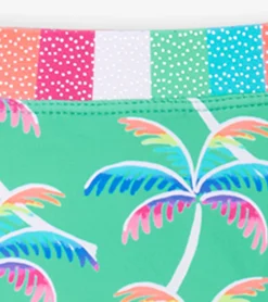Sale Hatley Girls Rainbow Palm Two-Piece Rashguard Set