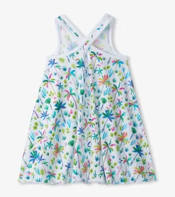 Hot Hatley Girls Rainbow Palms Trapeze Dress