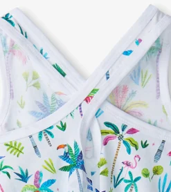 Hot Hatley Girls Rainbow Palms Trapeze Dress