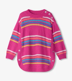 Hatley Girls Rainbow Stripes Sweater Tunic