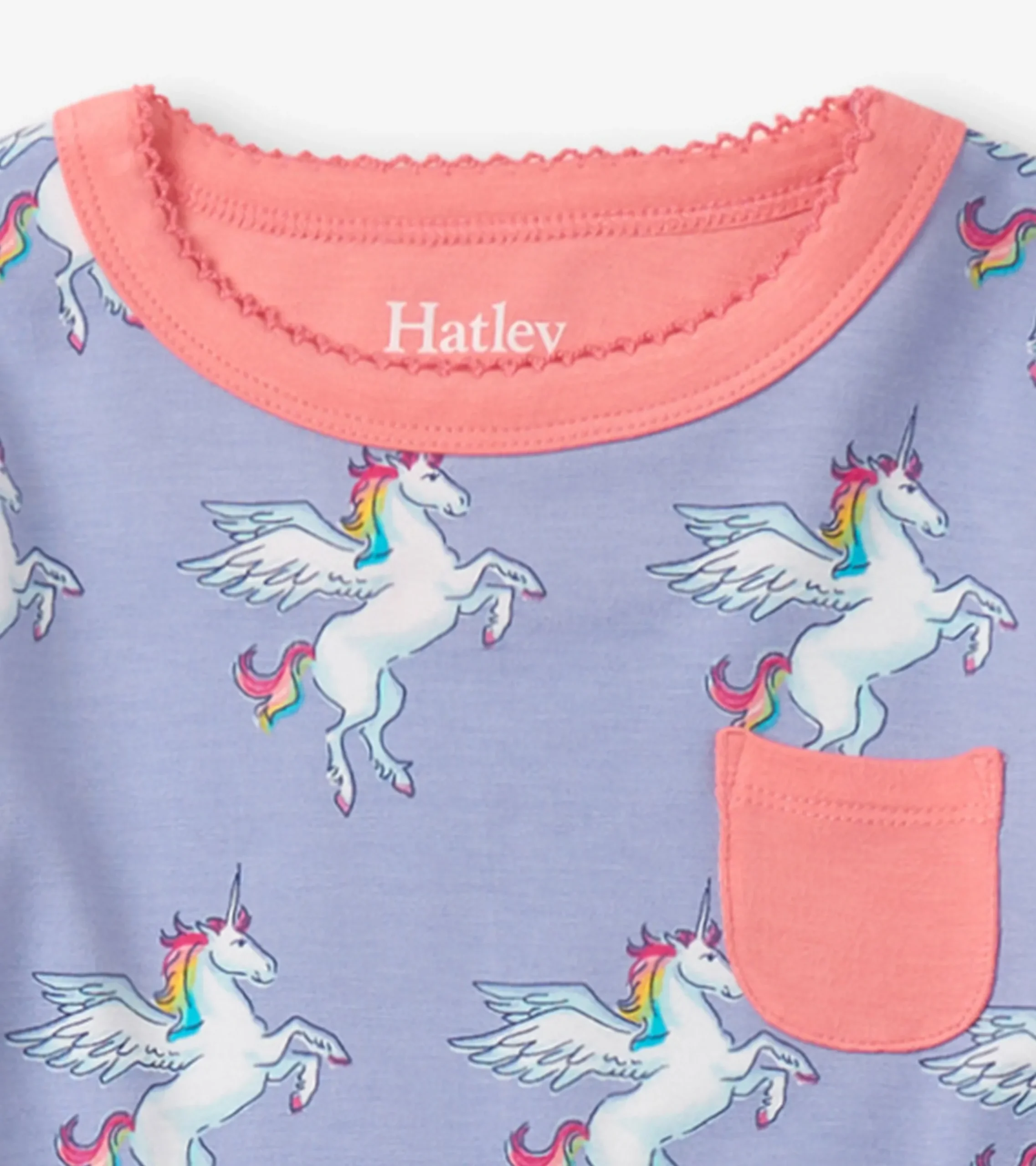 Sale Hatley Girls Rainbow Unicorn Bamboo Pajama Set