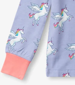 Sale Hatley Girls Rainbow Unicorn Bamboo Pajama Set