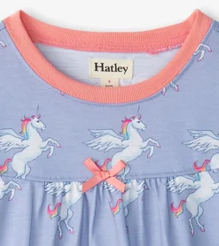 Online Hatley Girls Rainbow Unicorn Long Sleeve Nightgown