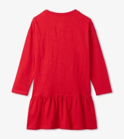 Discount Hatley Girls Red Holiday Bow Party Dress