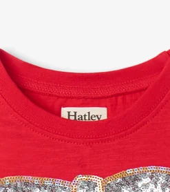 Discount Hatley Girls Red Holiday Bow Party Dress