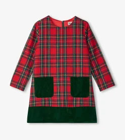 Discount Hatley Girls Red Plaid A-Line Dress