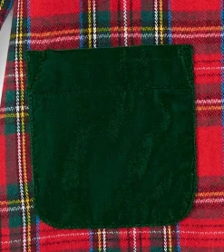 Discount Hatley Girls Red Plaid A-Line Dress