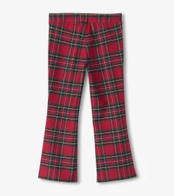 Clearance Hatley Girls Red Plaid Flared Pants