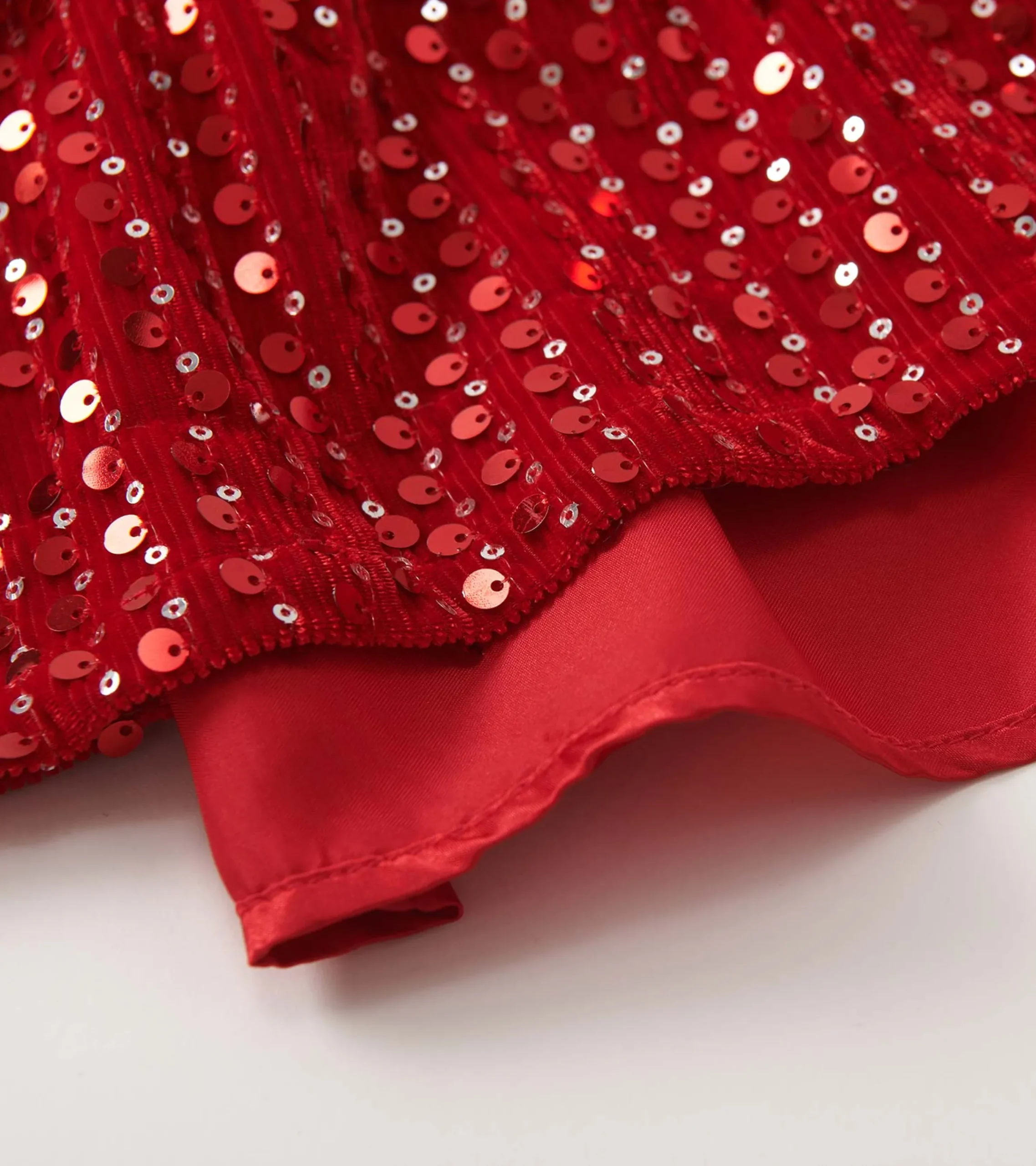 Clearance Hatley Girls Red Sequins Velvet Dress