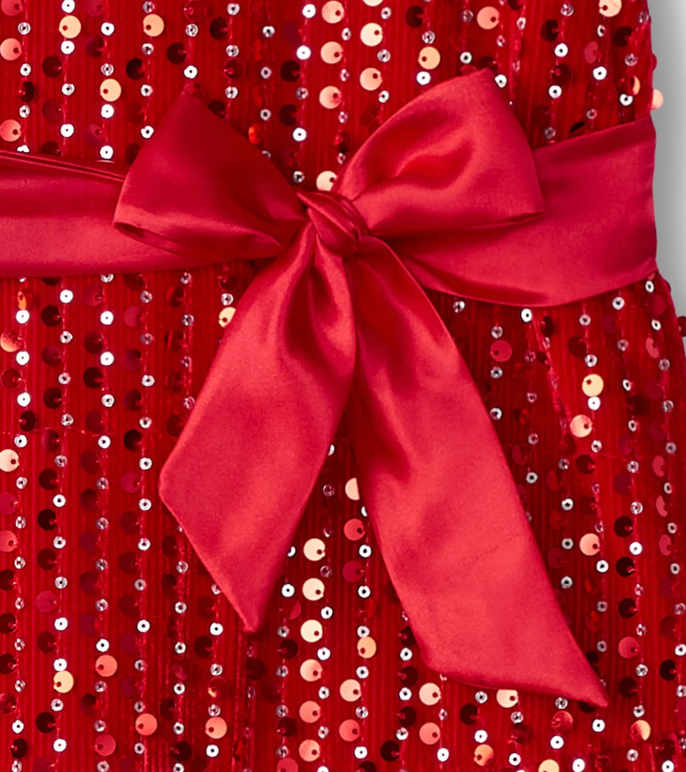 Clearance Hatley Girls Red Sequins Velvet Dress
