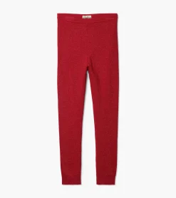 Best Hatley Girls Red Shimmer Knit Leggings