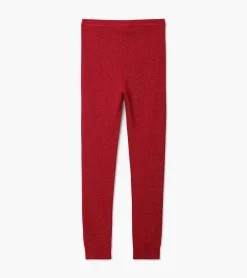 Best Hatley Girls Red Shimmer Knit Leggings