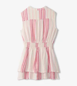 Best Hatley Girls Ribbon Stripe Smocked Waist Dress