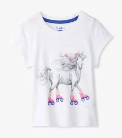 Sale Hatley Girls Roller Skates Graphic Tee