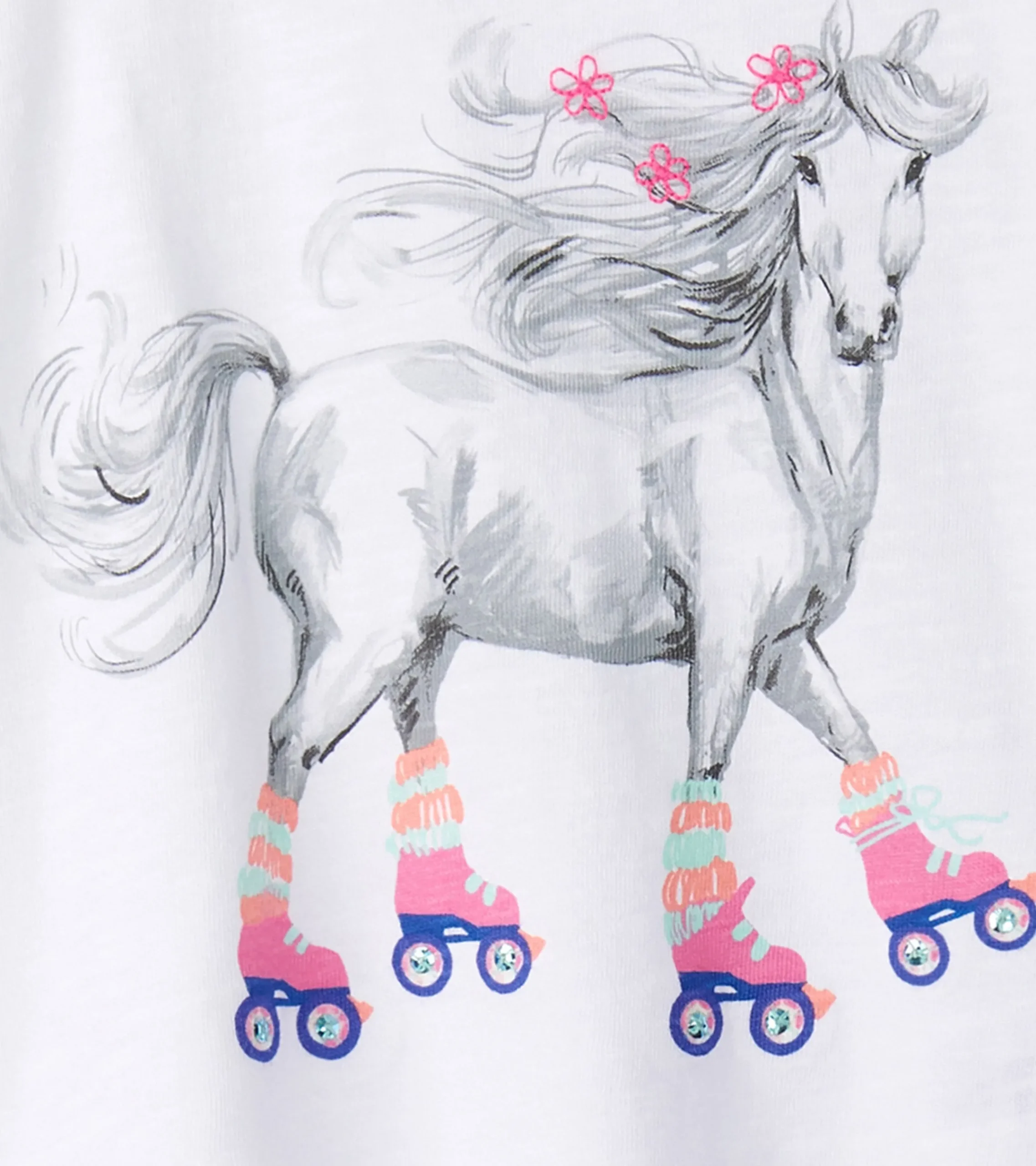 Sale Hatley Girls Roller Skates Graphic Tee