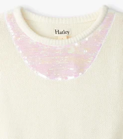 Hot Hatley Girls Rose Violet Sweater Dress