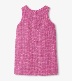 New Hatley Girls Rose Violet Tweed Dress