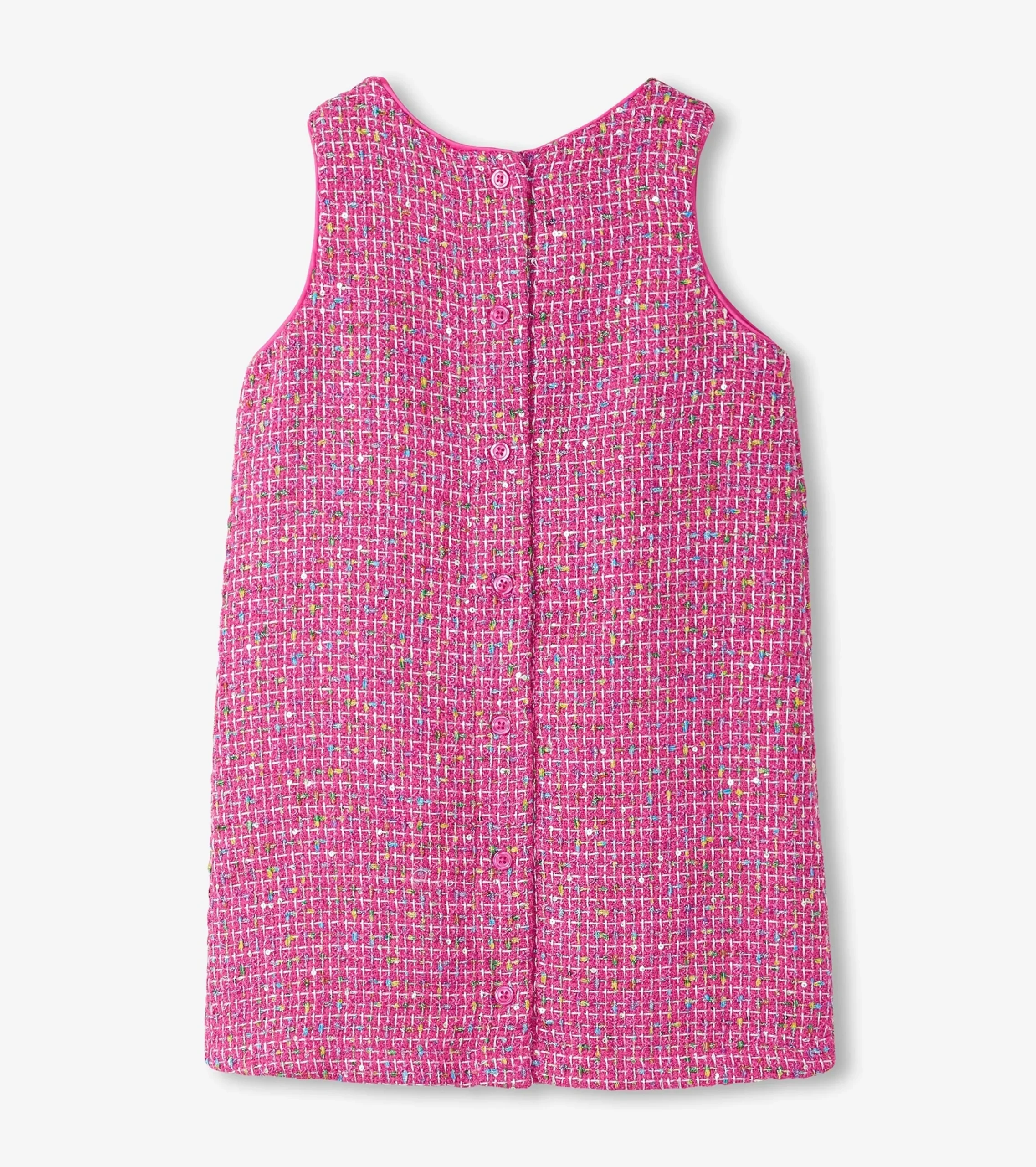 New Hatley Girls Rose Violet Tweed Dress