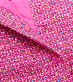 New Hatley Girls Rose Violet Tweed Dress