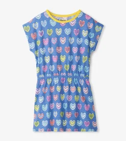 Hot Hatley Girls Shibori Hearts Relaxed Dress