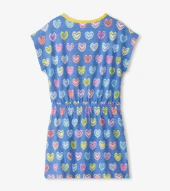 Hot Hatley Girls Shibori Hearts Relaxed Dress