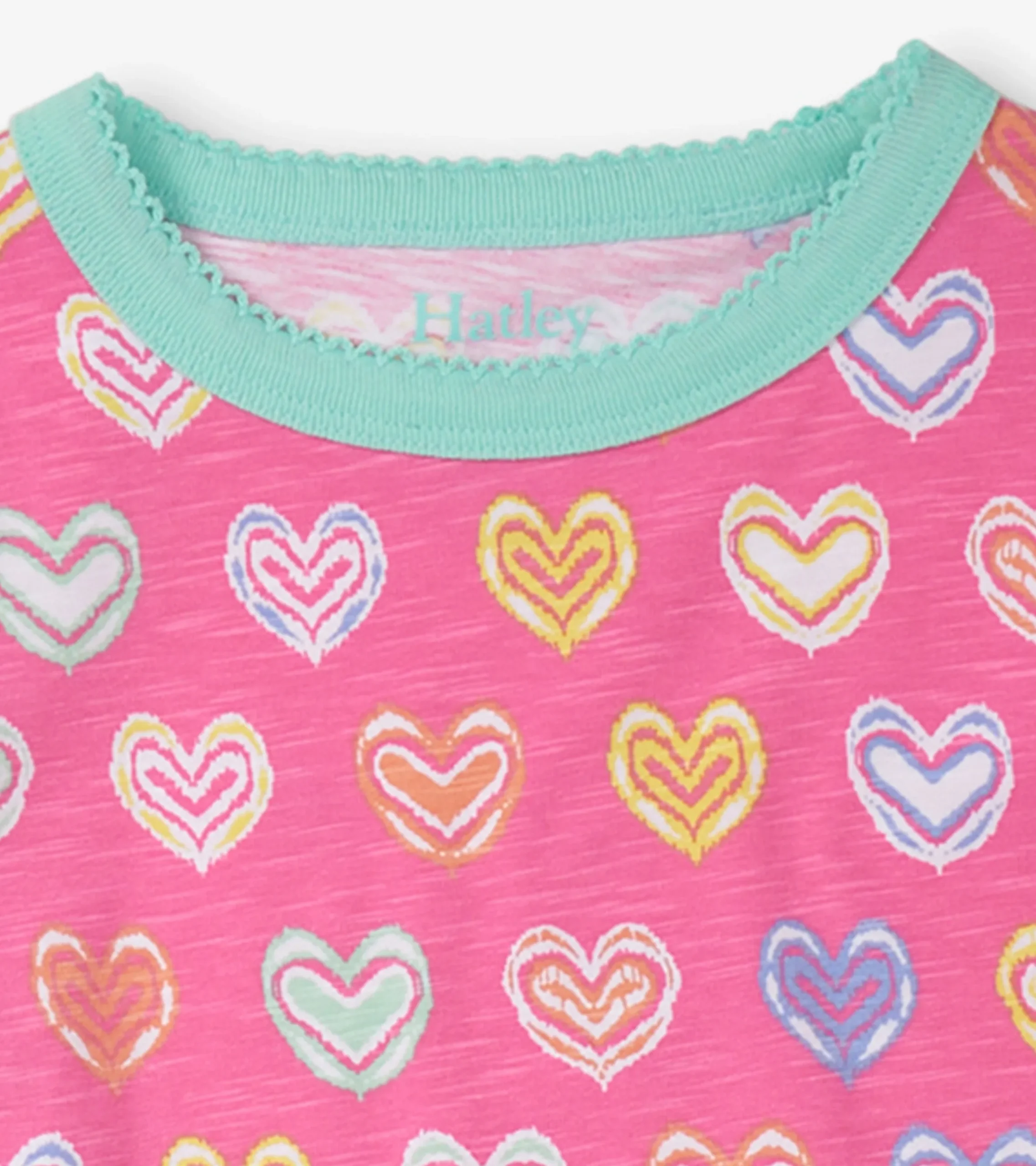 Discount Hatley Girls Shibori Hearts Short Pajama Set