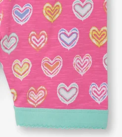 Discount Hatley Girls Shibori Hearts Short Pajama Set