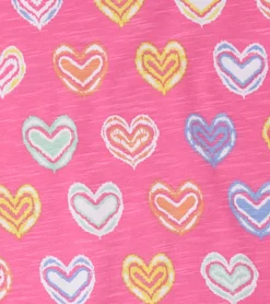 Discount Hatley Girls Shibori Hearts Short Pajama Set