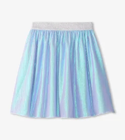 Discount Hatley Girls Silver Metallic Mid Length Skirt