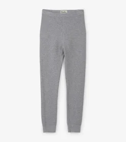 Hatley Girls Silver Shimmer Cable Knit Leggings