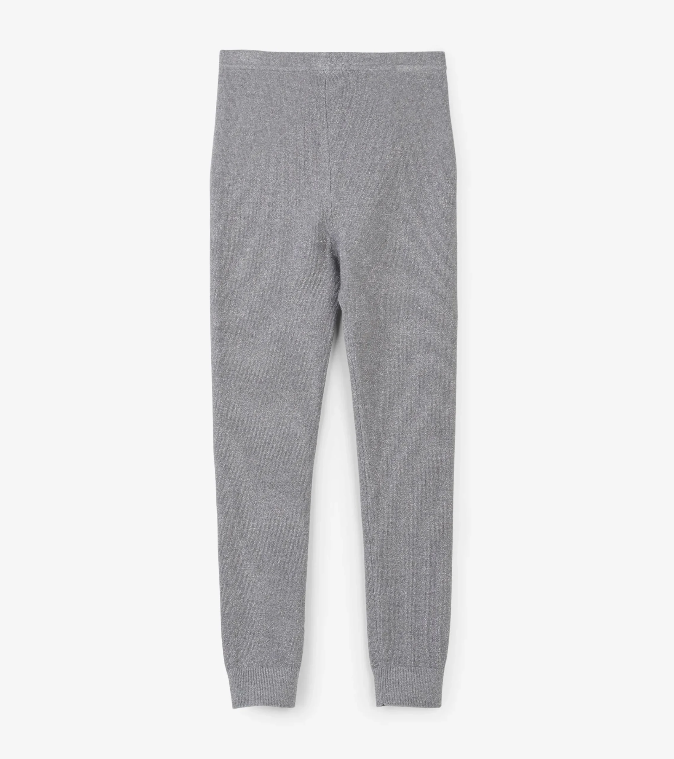 Hatley Girls Silver Shimmer Cable Knit Leggings