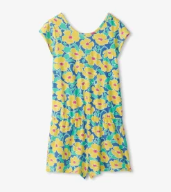 Discount Hatley Girls Sleepy Poppies Faux Romper