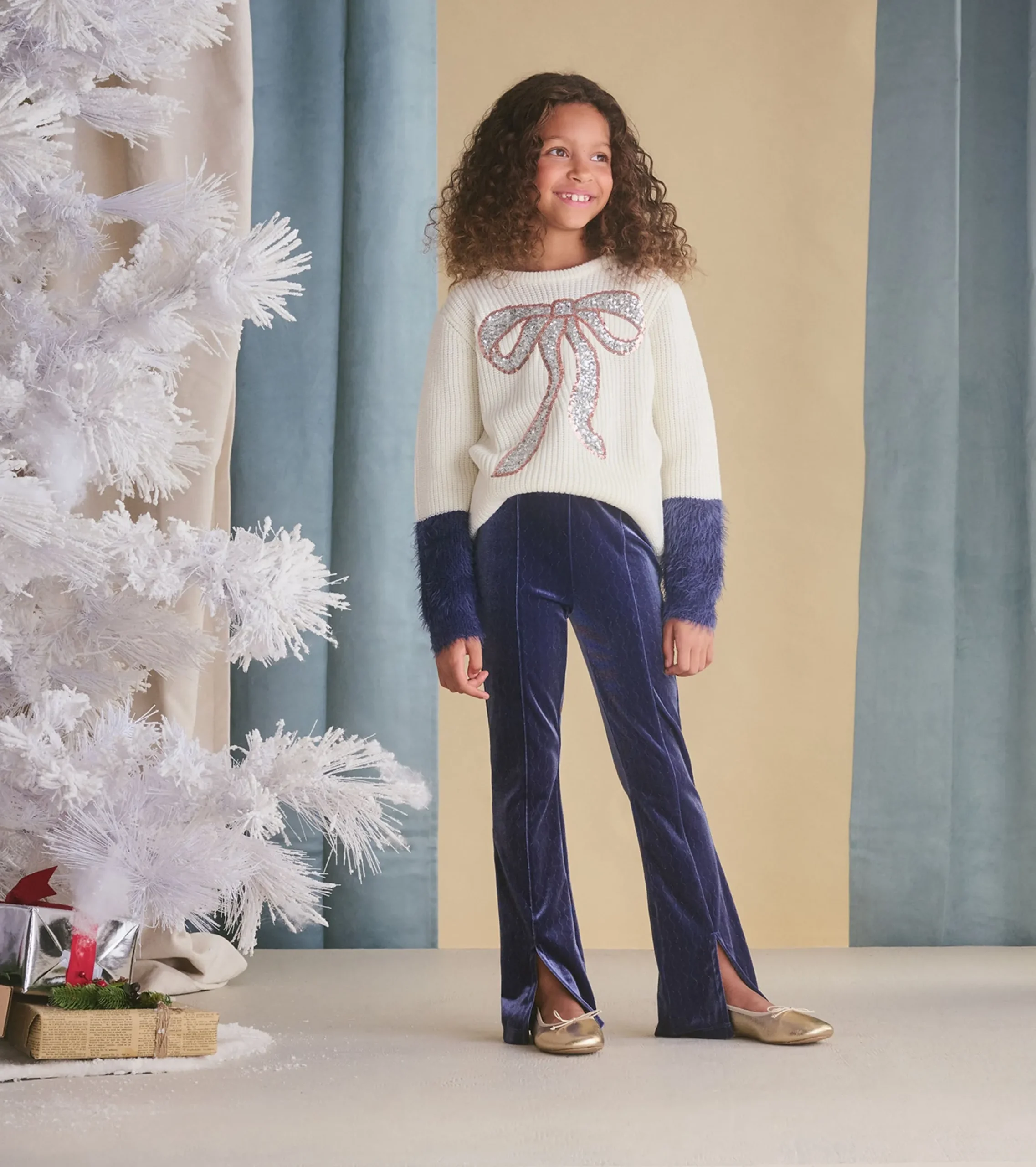 Sale Hatley Girls Sparkle Wave Stretchy Flared Pants
