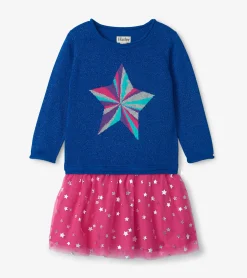 Clearance Hatley Girls Star Power Drop Waist Tulle Dress