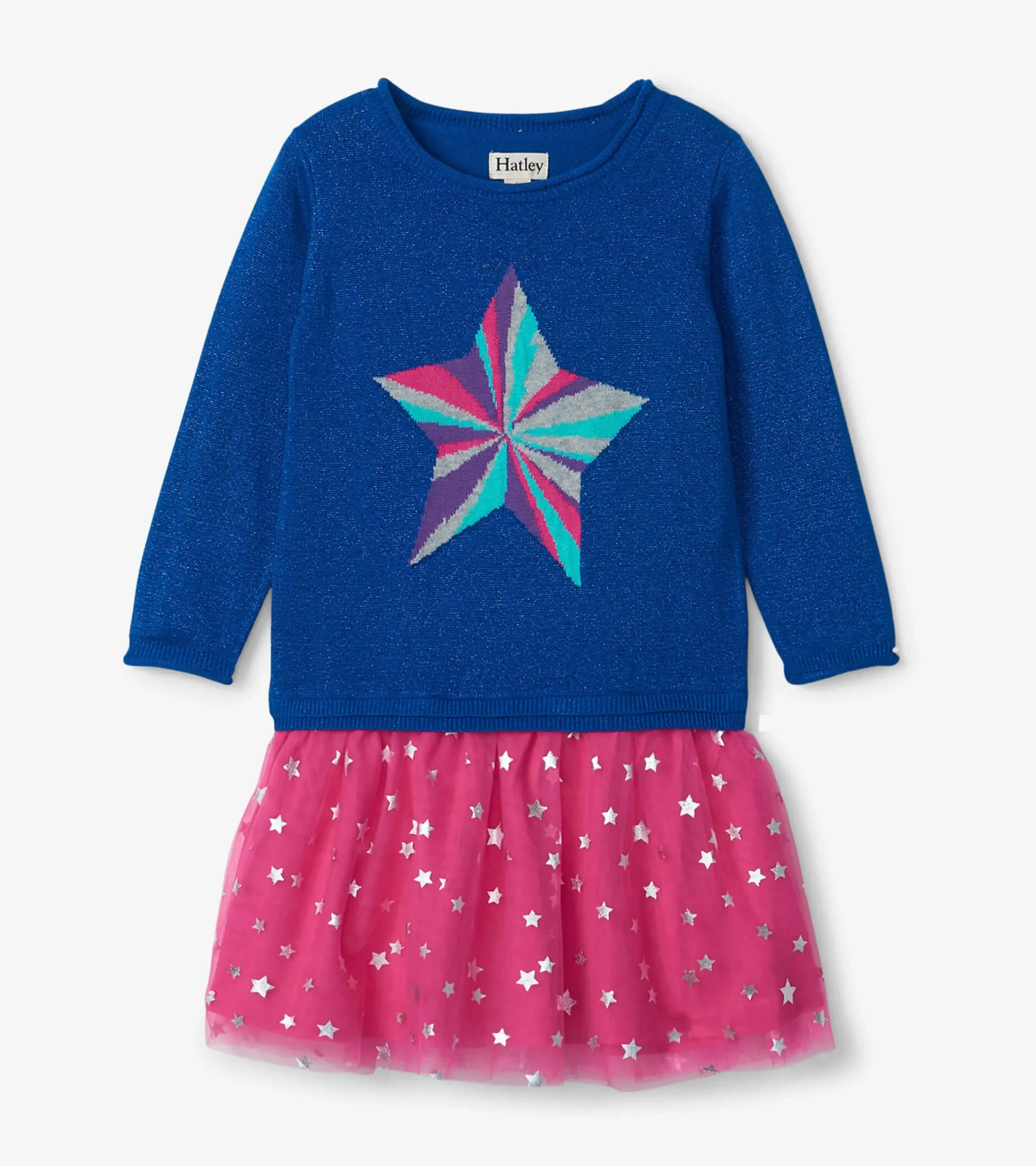 Clearance Hatley Girls Star Power Drop Waist Tulle Dress