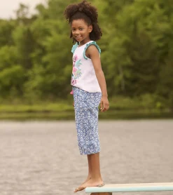 Discount Hatley Girls Stay Golden Ruffle Sleeve Tank Top