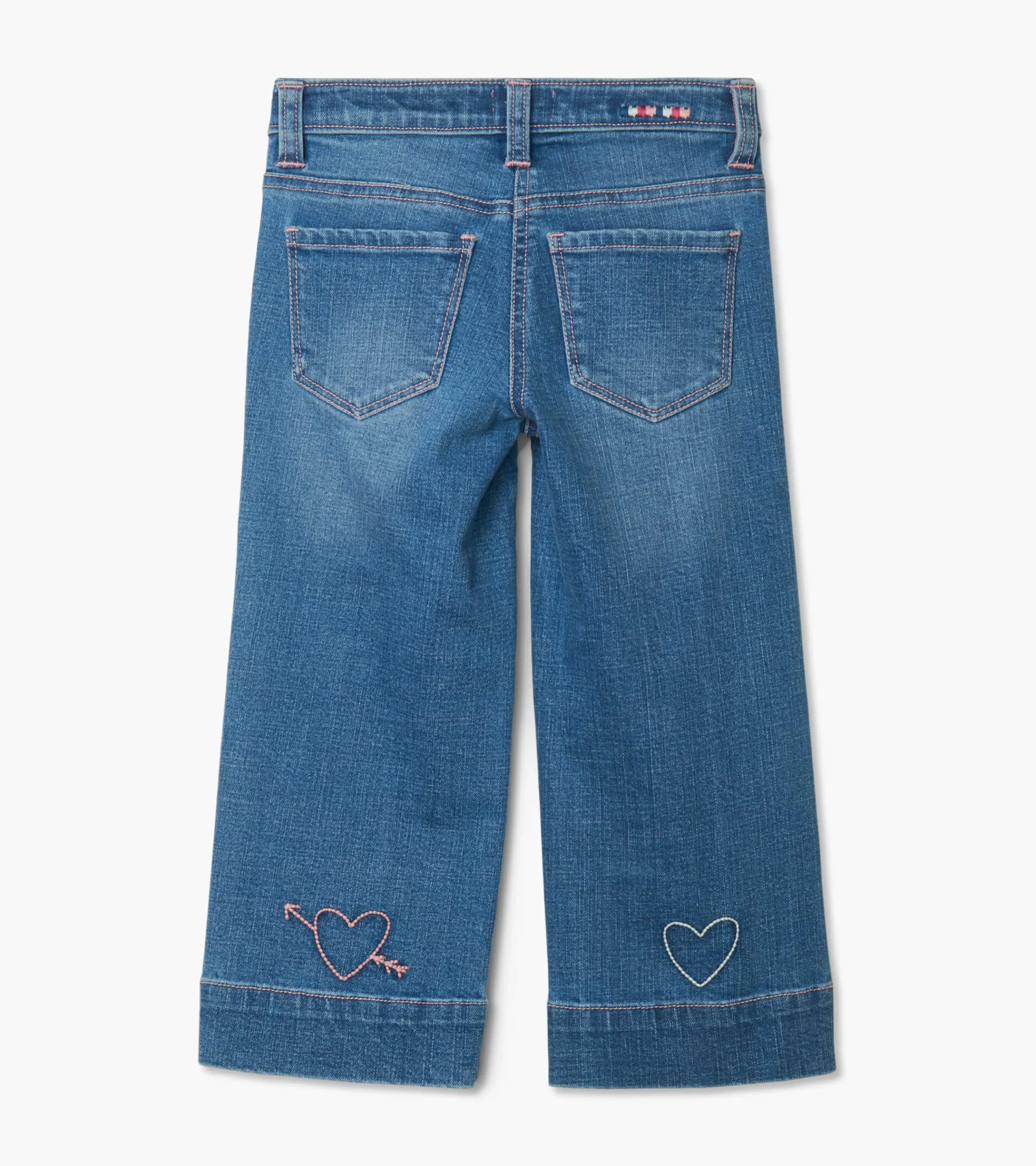 Clearance Hatley Girls Stretch Denim Wide Leg Pants