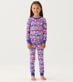 Hatley Girls Stripes & Hearts Pajama Set