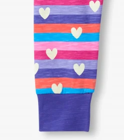 Hatley Girls Stripes & Hearts Pajama Set