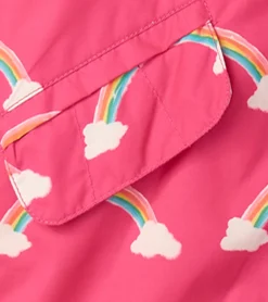 New Hatley Girls Summer Rainbow Zip-Up Lightweight Rain Jacket