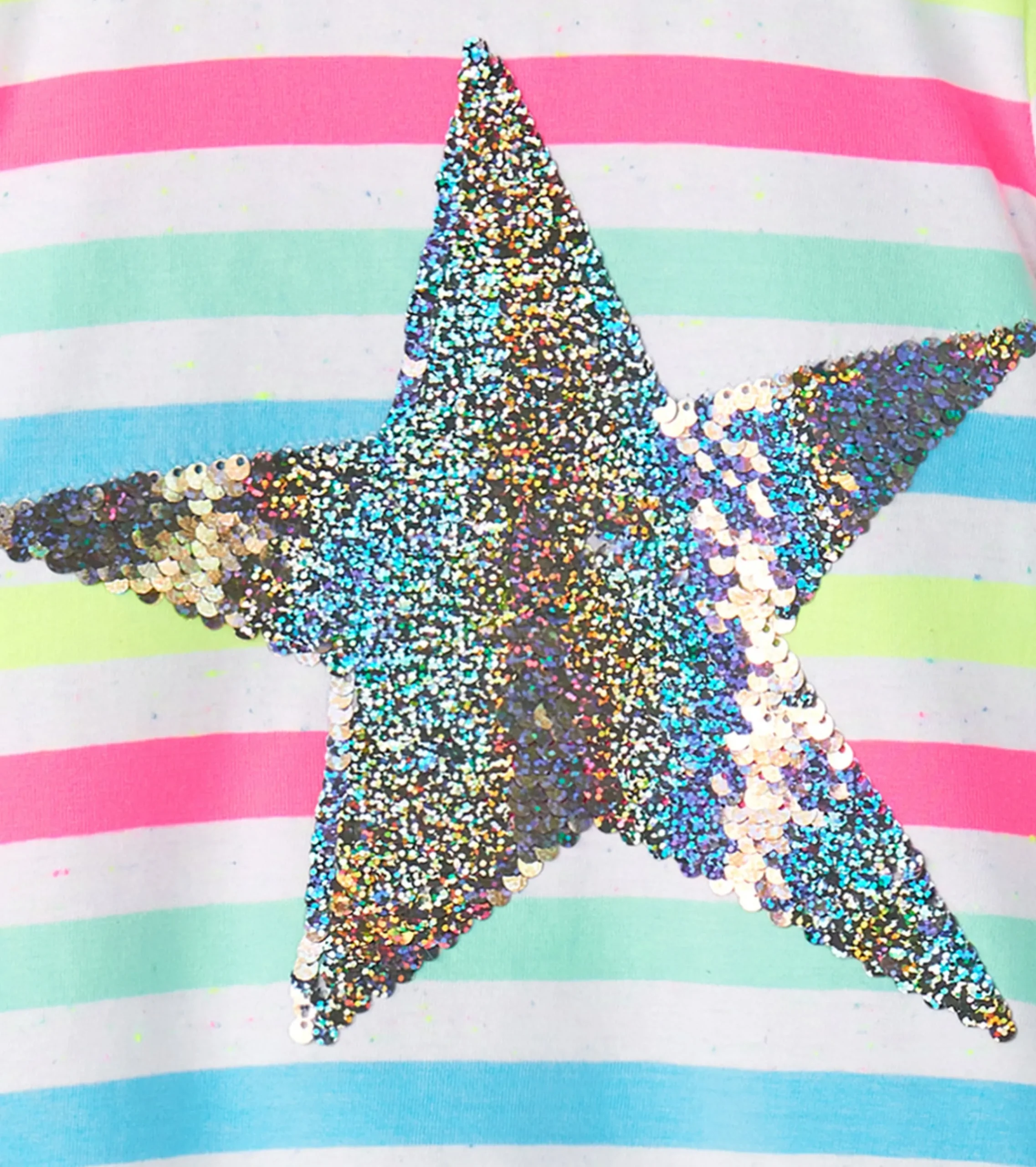 Outlet Hatley Girls Summer Sea Stripes Graphic Tee