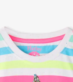 Outlet Hatley Girls Summer Sea Stripes Graphic Tee