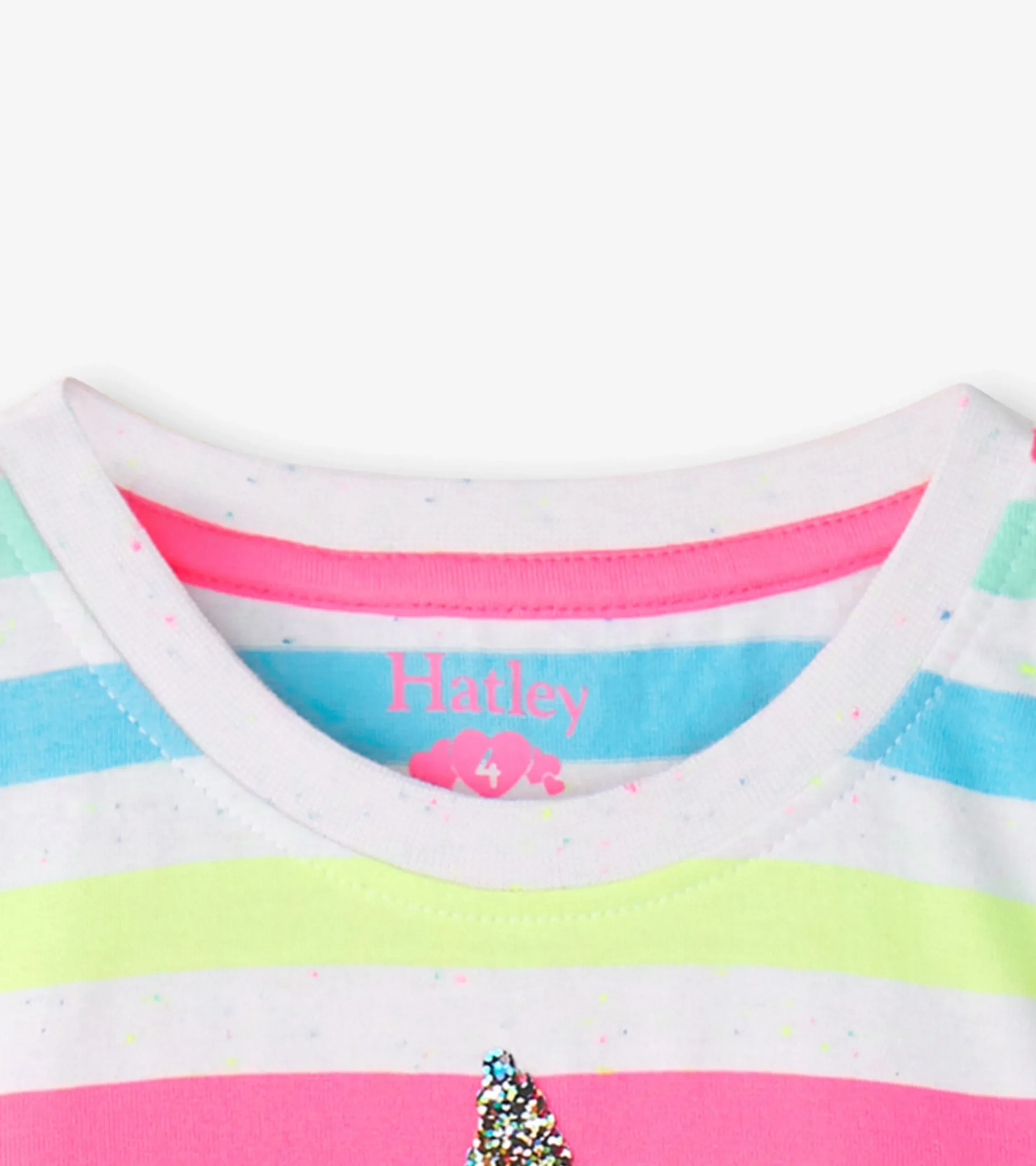 Outlet Hatley Girls Summer Sea Stripes Graphic Tee